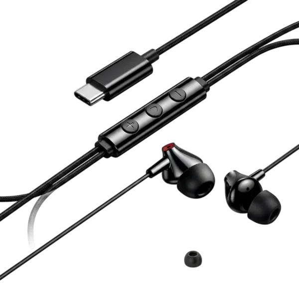 VENTION ECHO LITE USB-C Wired Earphones (In-Ear, with Mic) for iPhone 15/16 Series - UGREEN PK