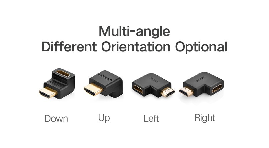UGREEN 20109 HDMI Adapter Down Angle 4K@60Hz - UTECH