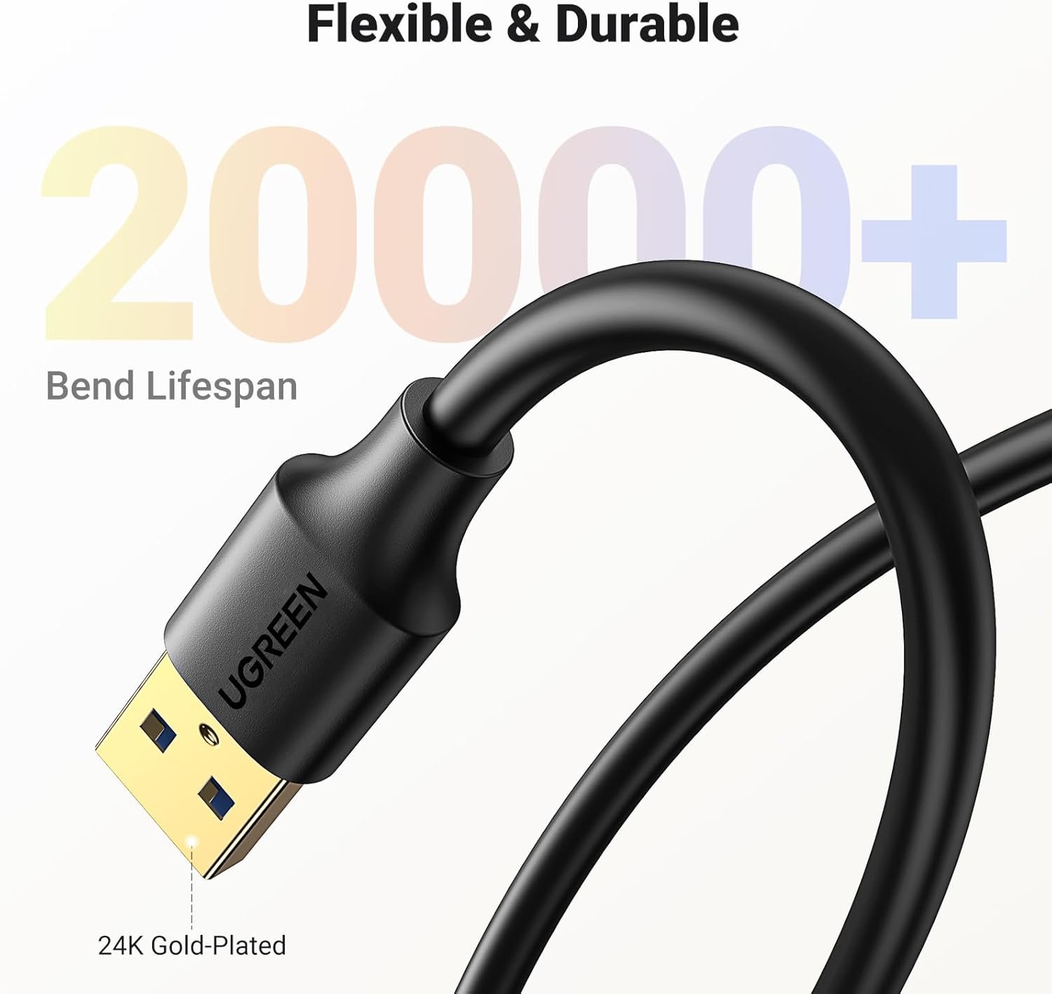Buy UGREEN 90722 USB 3.0 Extension Cable (5 Meter) USB A Male to A Female Extender Online in Pakistan - UGREEN PK