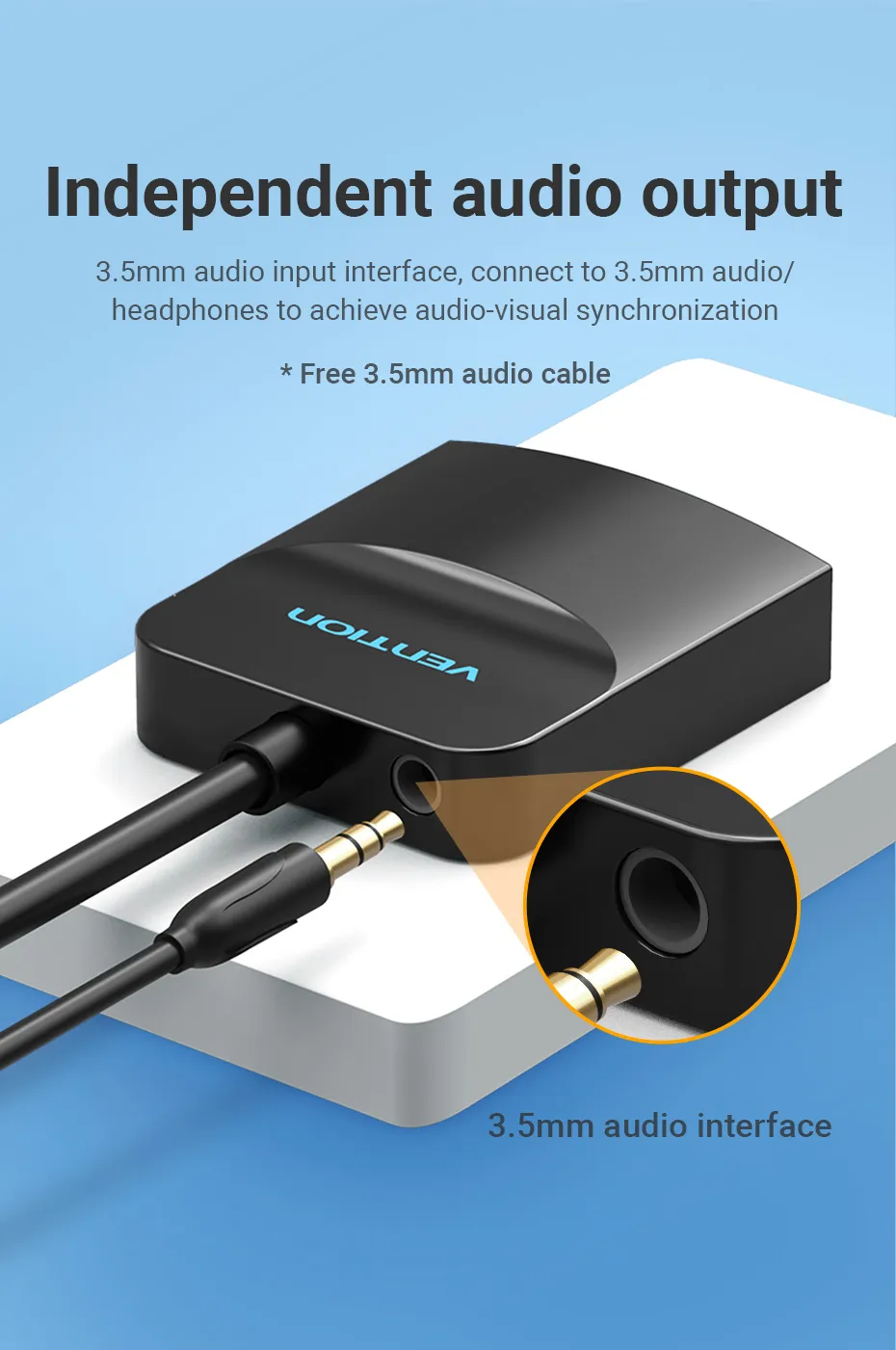 VENTION 42154 HDMI to VGA Converter with Audio - UTECH
