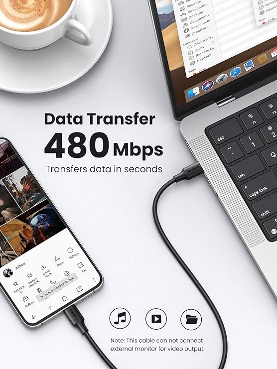 UGREEN 50997 USB-C to USB-C Cable 1 Meter 60W - UTECH