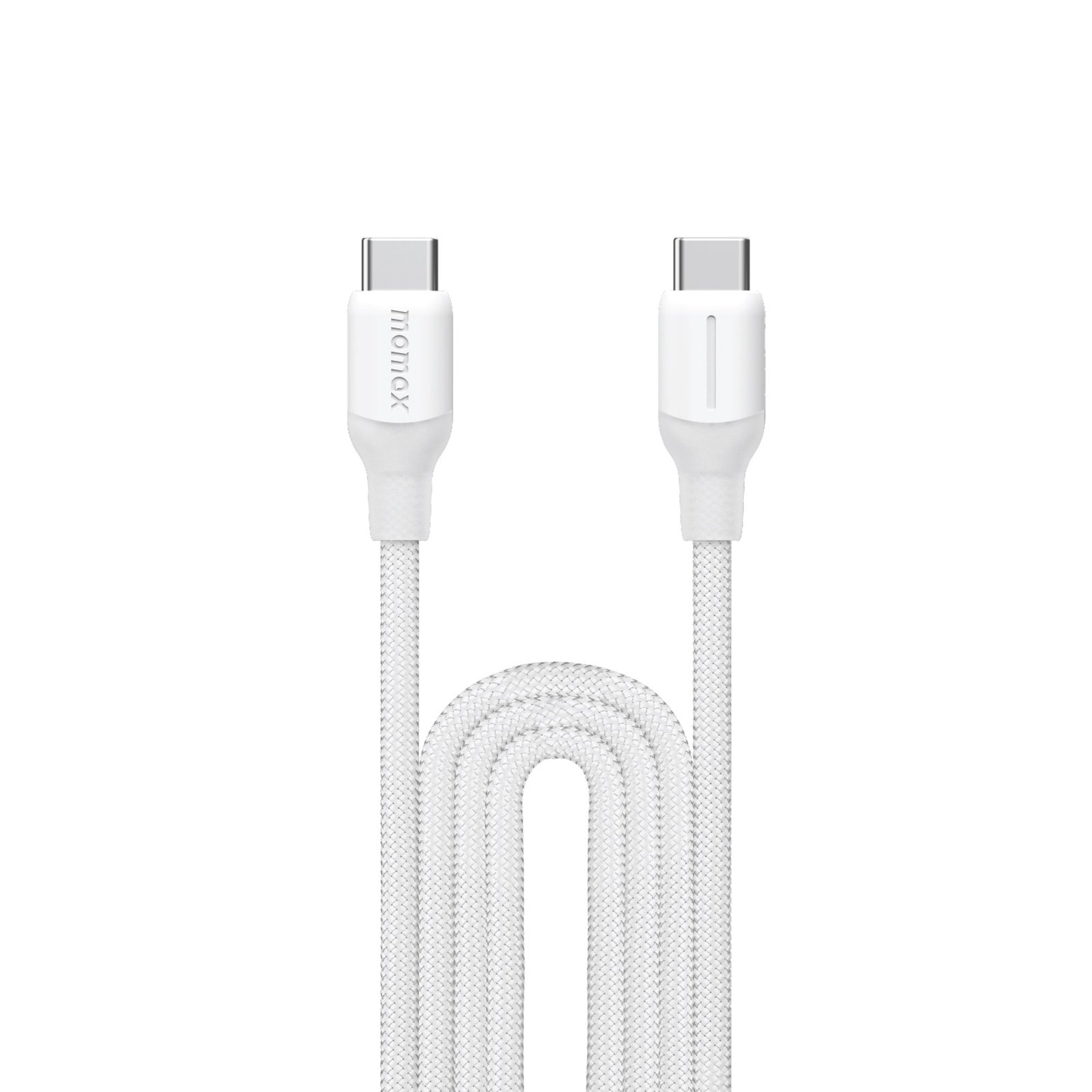 MOMAX 1-Link Flow DC26W 100W USB-C to USB-C PD Fast Charging Cable (3 Meter) White Durable