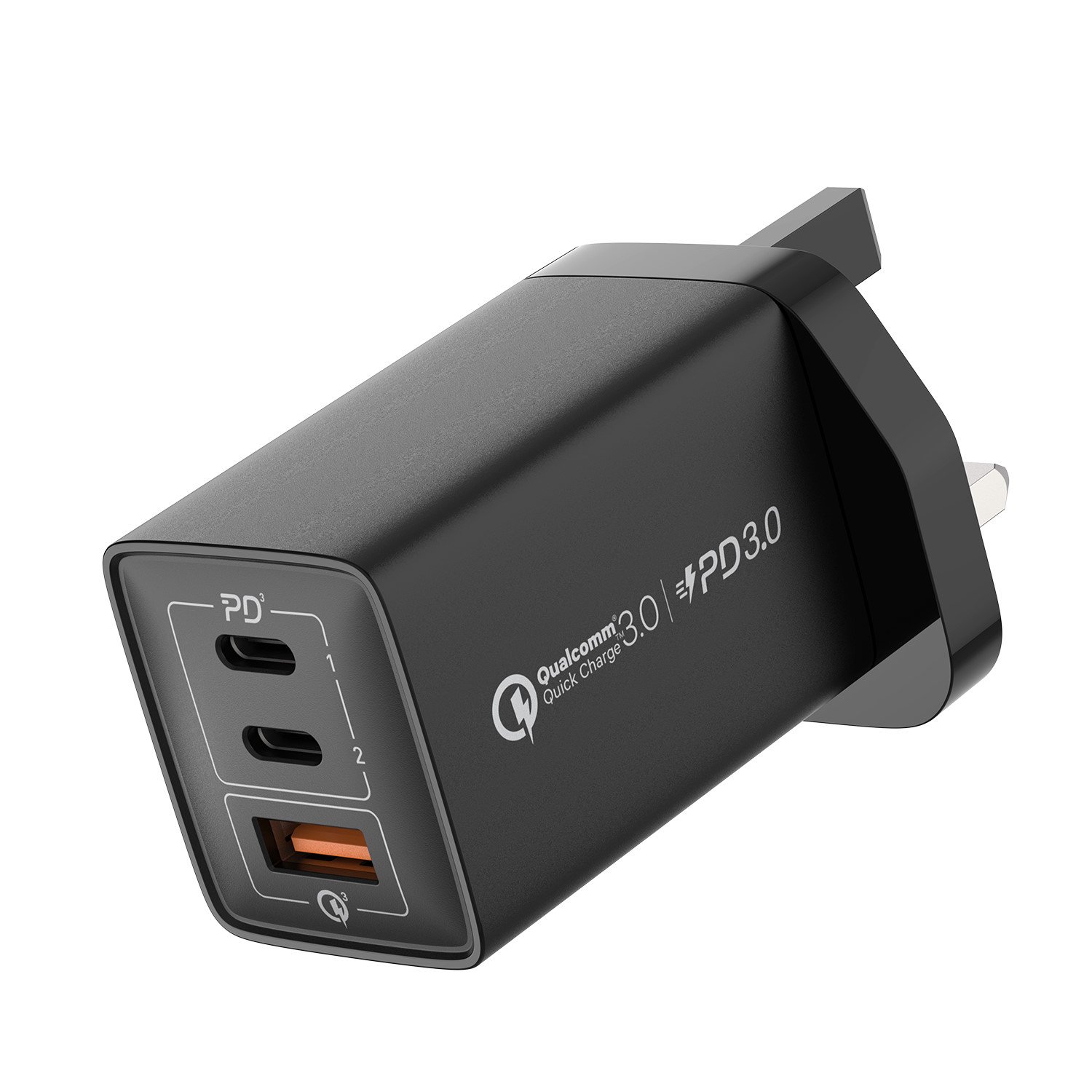 MOMAX UM30EUD OnePlug 67W 3-Port GaN Charger