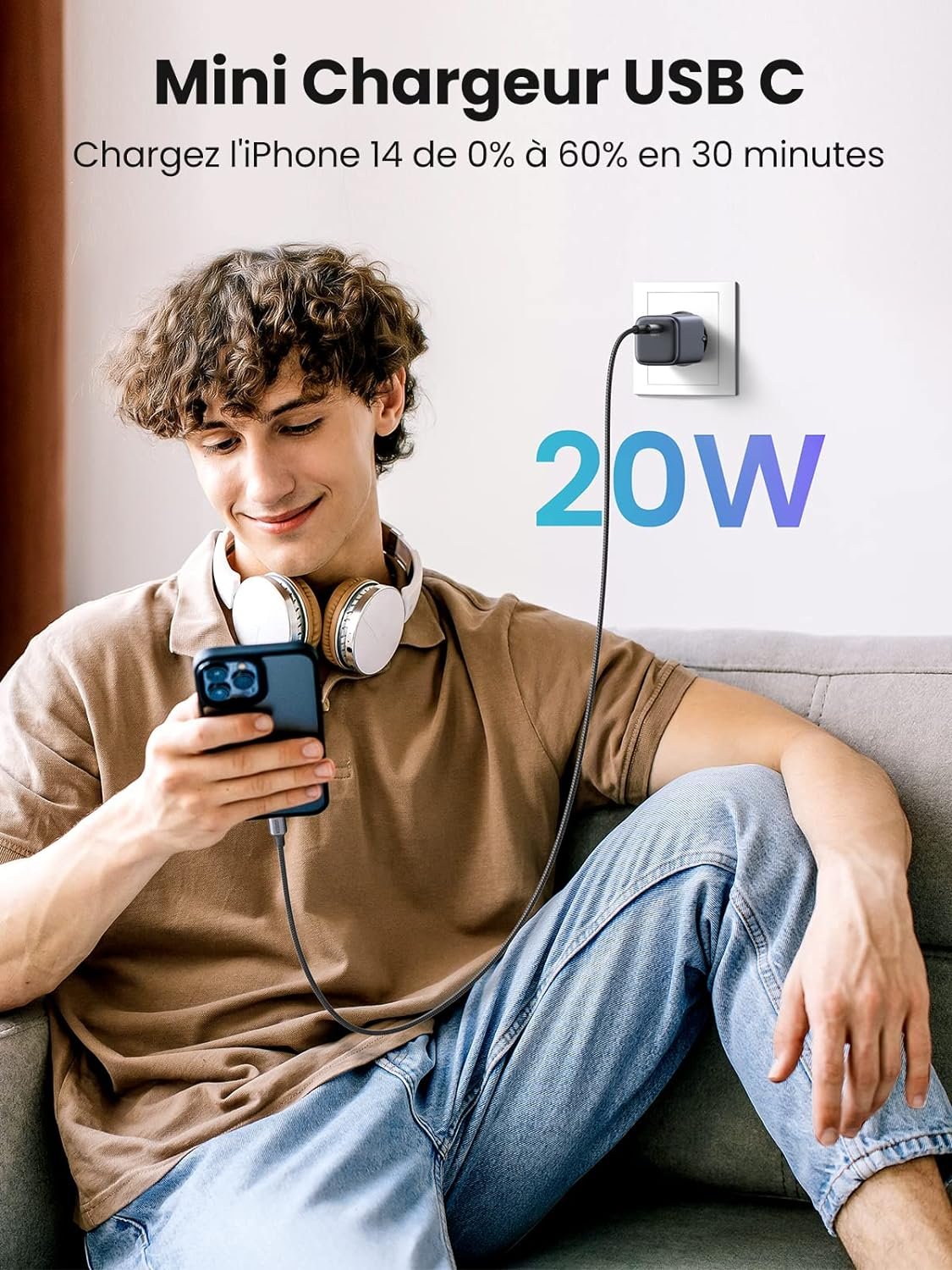 UGREEN 90664 Nexode 20W Foldable GaN Wall Charger - UTECH