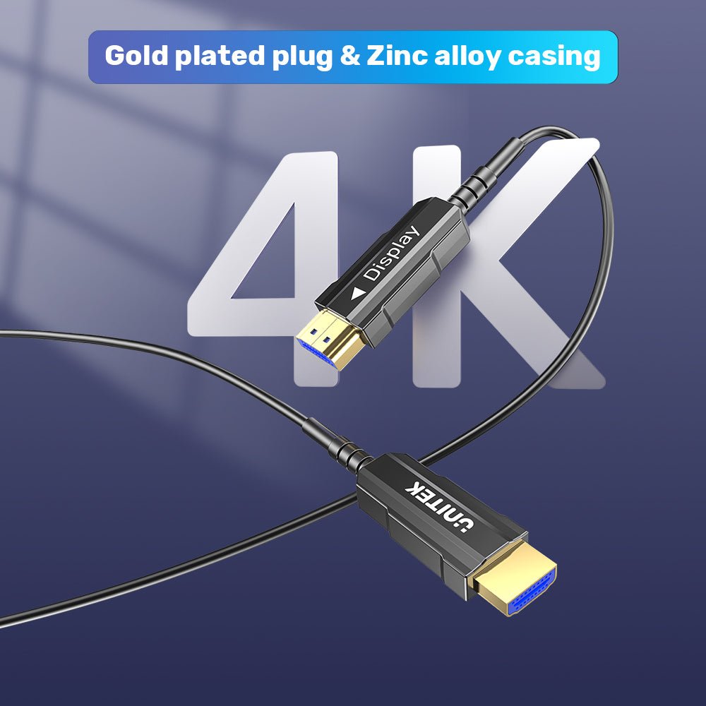 UNITEK C11072BK-15M Fiber Optic 4K HDMI Cable 15M - UTECH
