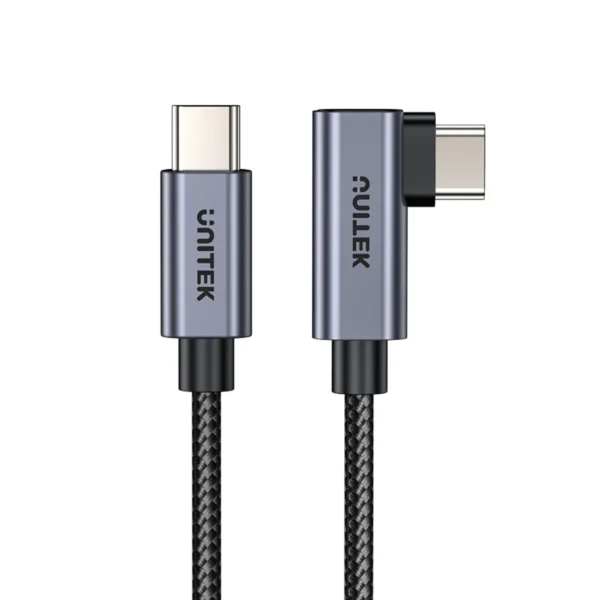 UNITEK C14123BK 100W USB-C Right Angle Cable 5M - UTECH