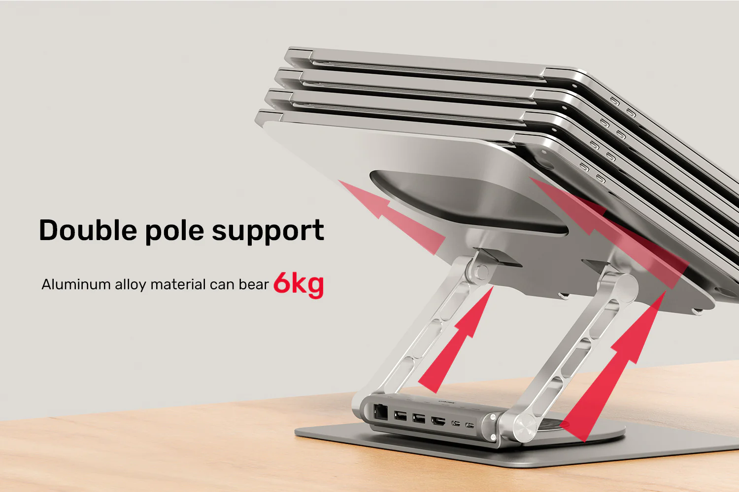 UNITEK Laptop Stand with Detachable USB-C Hub Price in Pakistan UNITEK D1109B01 Laptop Stand with Detachable USB-C Hub - UTECH