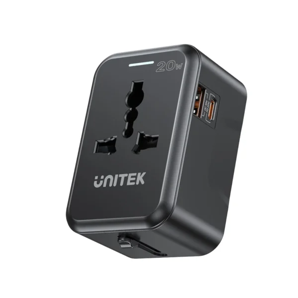 UNITEK P1120ABK01 20W Universal Travel Adapter - UTECH