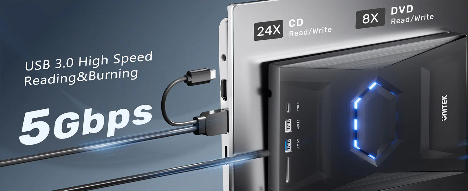 UNITEK External Optical Drive Price in Pakistan UNITEK T1037A01 External Optical Drive 5-in-1 Hub - UTECH