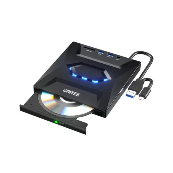 UNITEK T1037A01 External Optical Drive 5-in-1 Hub - UTECH