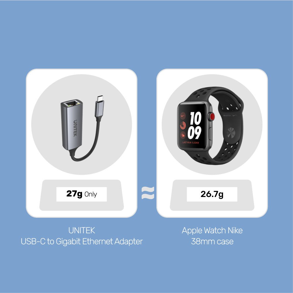 UNITEK U1312A USB-C to Gigabit Ethernet Adapter UNITEK U1312A USB-C to Gigabit Ethernet Adapter - UTECH