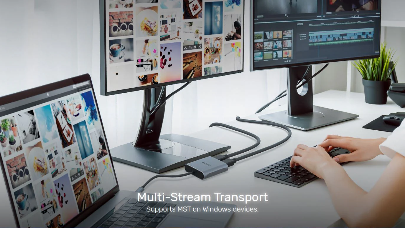 UNITEK USB-C to Dual HDMI Adapter Price in Pakistan UNITEK V1404B USB-C to Dual HDMI 4K Adapter - UTECH