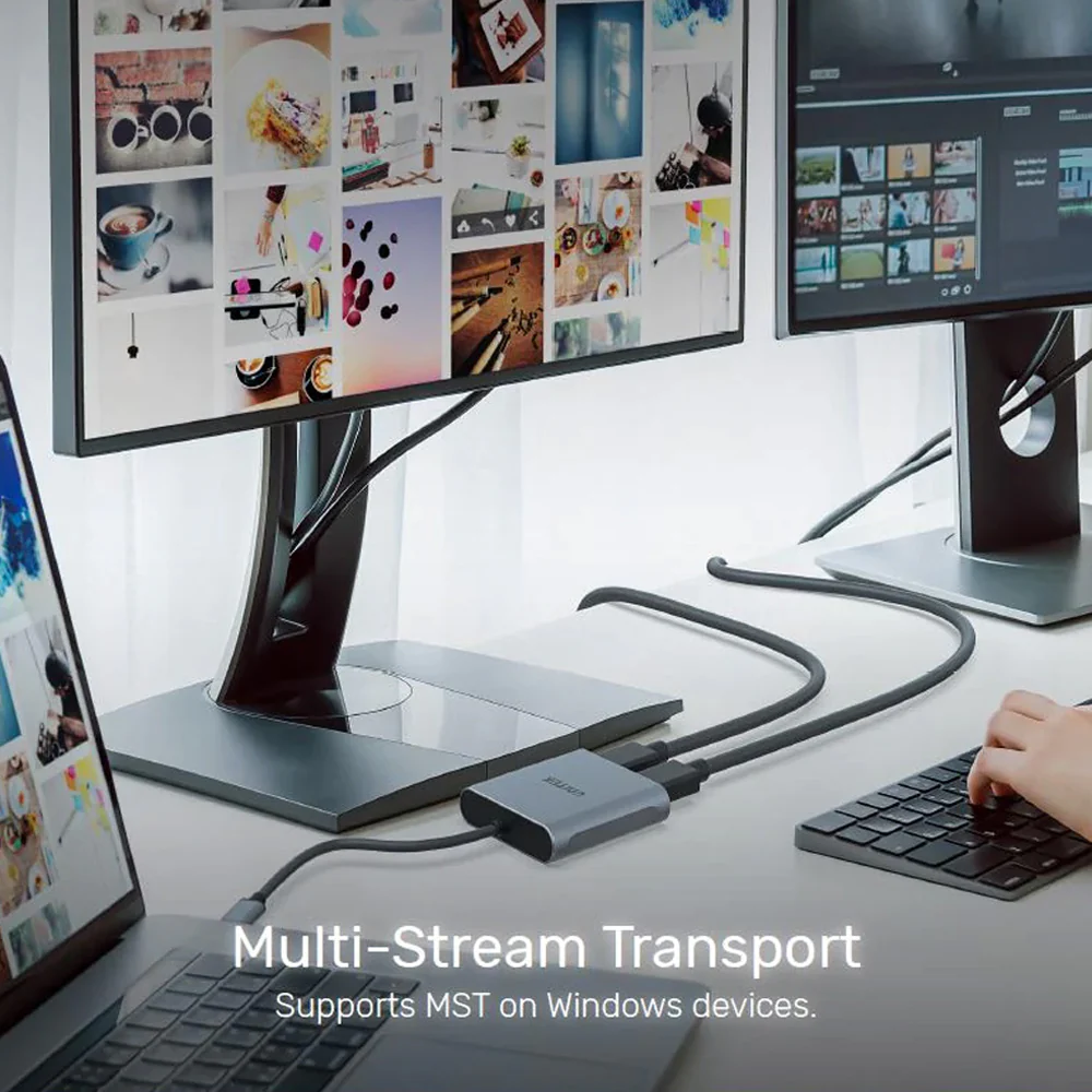 UNITEK V1404B USB-C to Dual HDMI 4K Adapter - UTECH