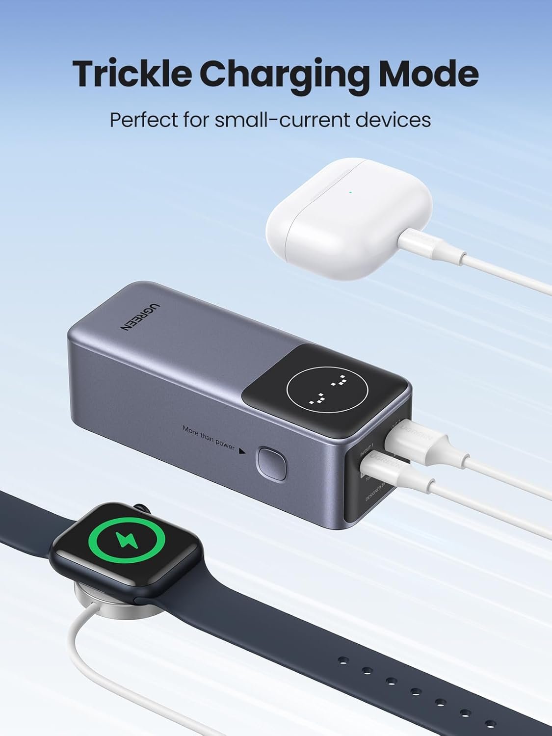 UGREEN 35526 Nexode Power Bank 12000mAh 100W PD PPS Fast Charging Portable Charger Battery Pack
