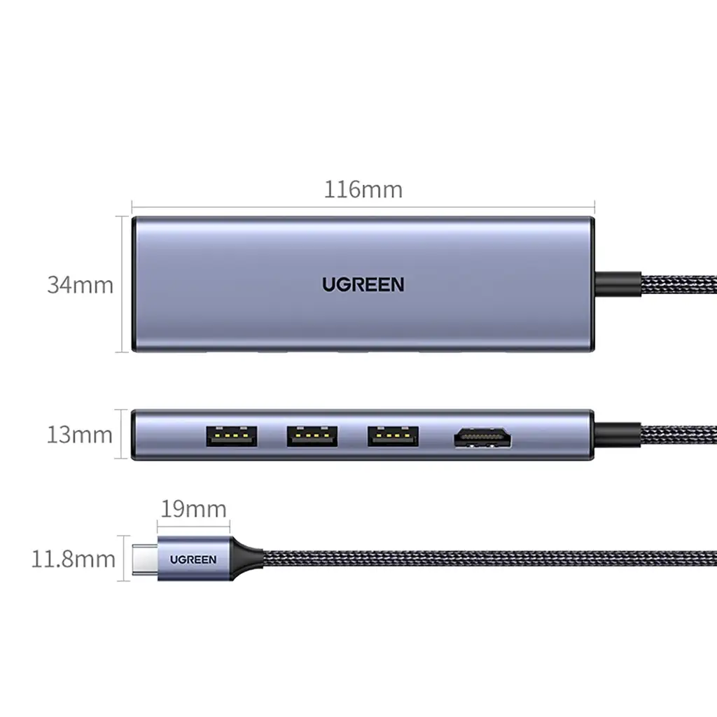 UGREEN 20956A 6-in-1 USB-C Hub with 4K HDMI - UTECH