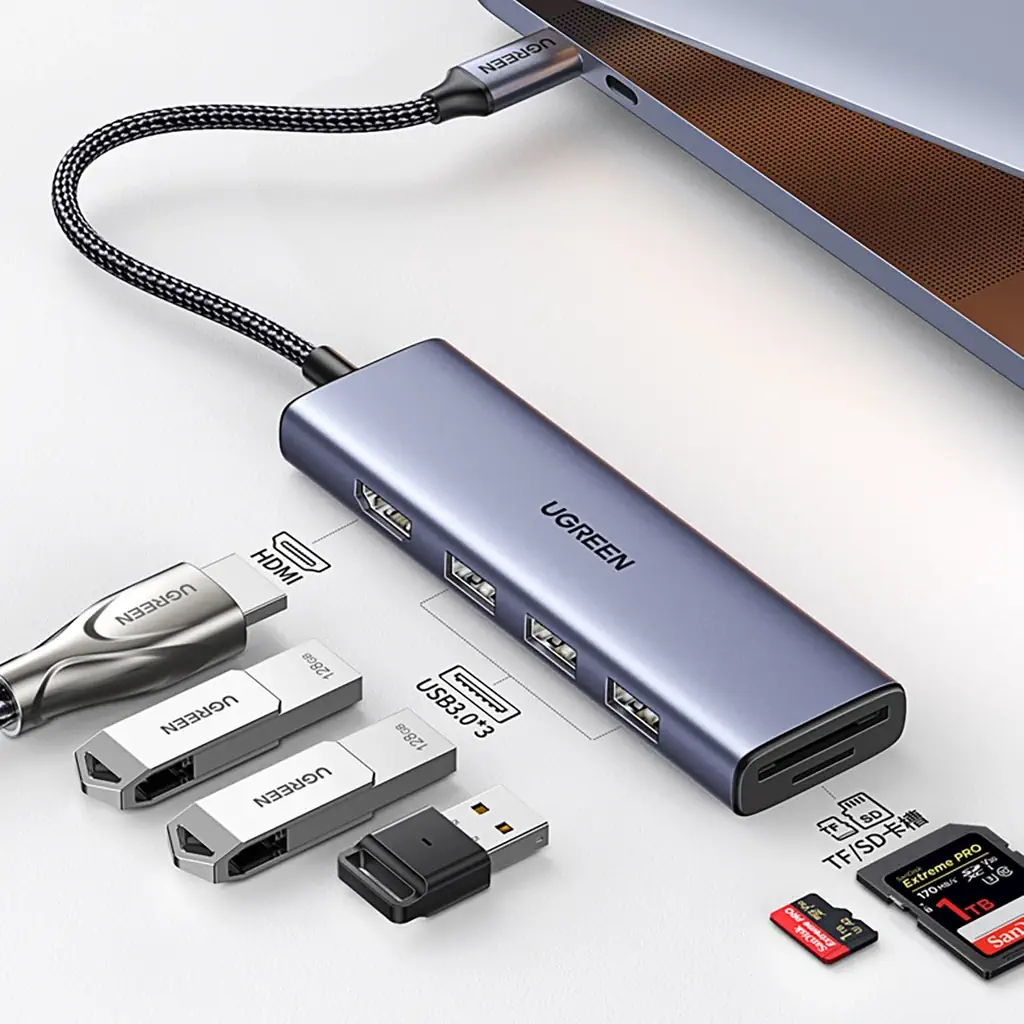 UGREEN 20956A 6-in-1 USB-C Hub with 4K HDMI - UTECH