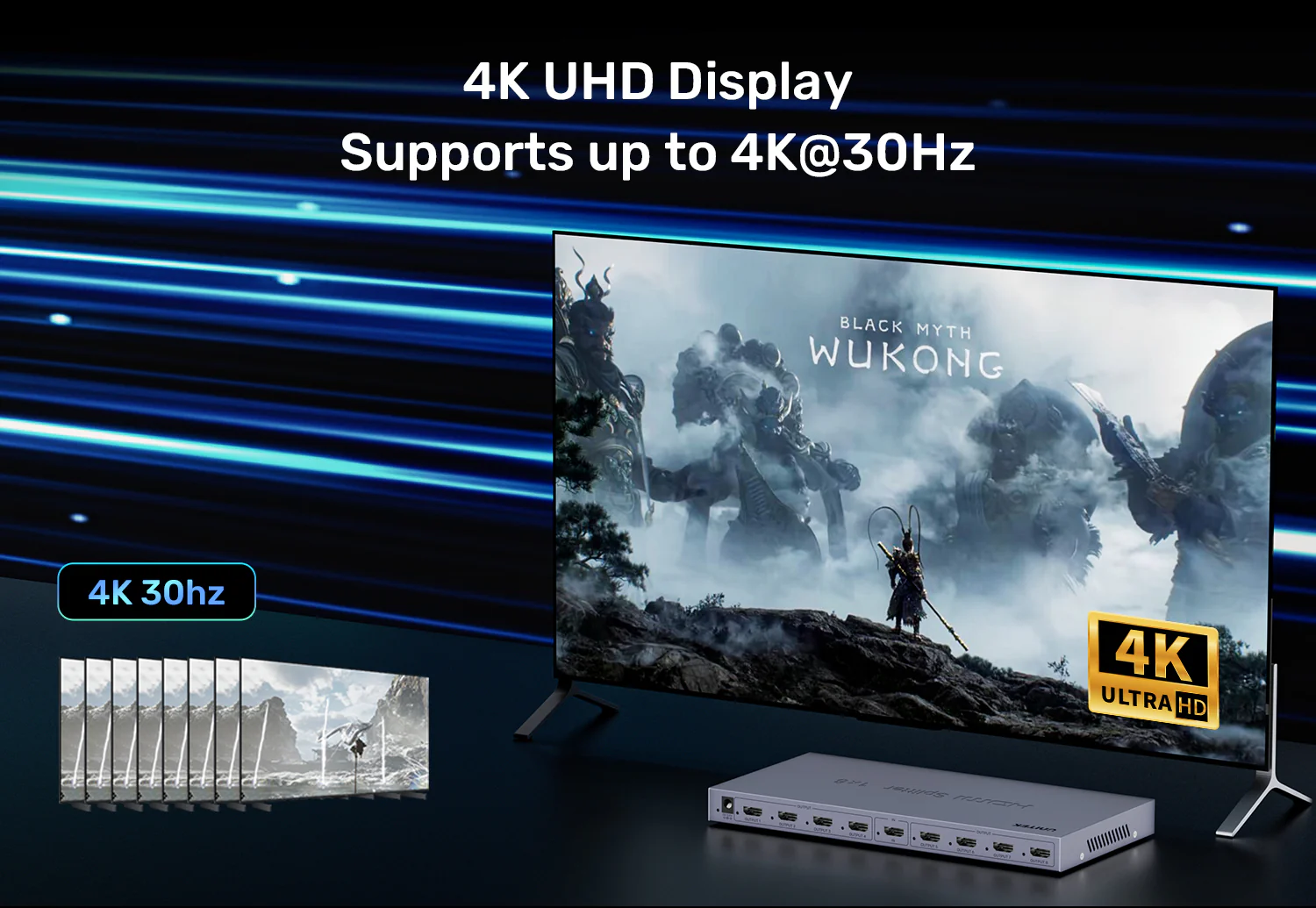 UNITEK 4K HDMI Splitter 1-in-8 Out Price in Pakistan UNITEK V1132A01-EU 4K HDMI Splitter 1-in-8 Out - UTECH