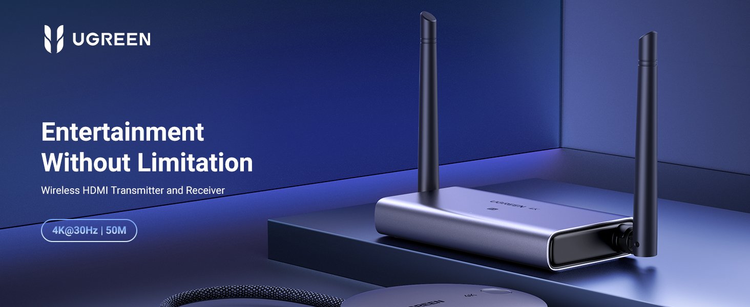 UGREEN 90909A Wireless HDMI Transmitter and Receiver UGREEN 90909A Wireless HDMI Transmitter Receiver - UTECH