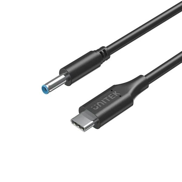 UNITEK C14117BK 65W USB-C to DC HP Blue Pin Cable - UTECH