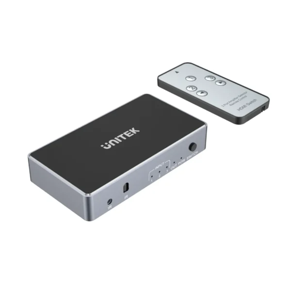 UNITEK V1111A 4K HDMI Switch 3 In 1 Out with Remote - UTECH