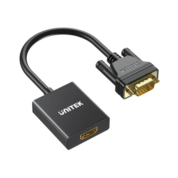 UNITEK V1112ABK01 VGA to HDMI Adapter 1080P - UTECH