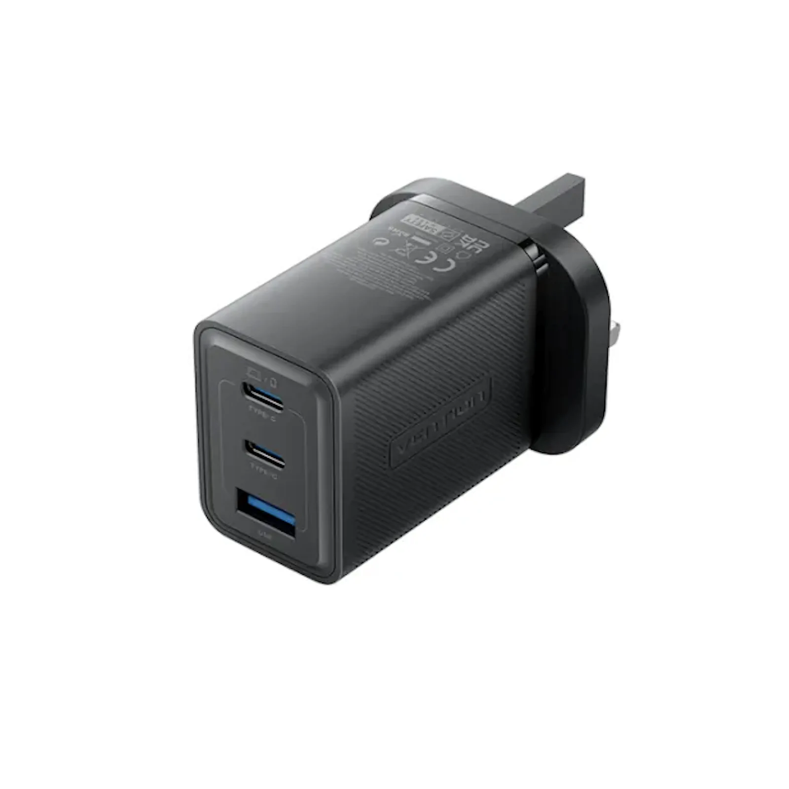Buy VENTION 65W GaN 3-Port USB-C Fast Charger (UK Plug) PD 3.0 Type-C Adapter for iPhone 16/15/14/13 Pro Max Online in Pakistan - UGREEN PK