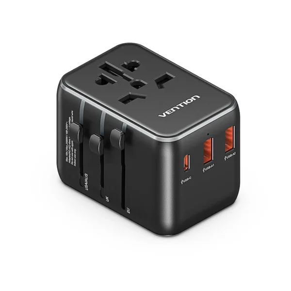 VENTION FJEB0 Universal Travel Adapter 3-Port USB - UTECH