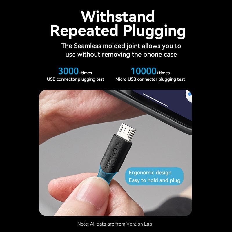 Buy VENTION USB 2.0 A to Micro USB Cable 2A Fast Charging & 480Mbps Data Transfer Online in Pakistan - UGREEN PK