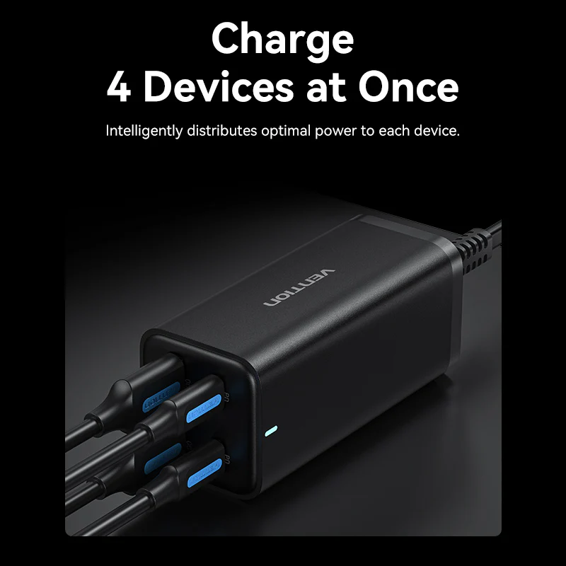 VENTION FBSBG-US 4-Port 100W GaN Desktop Charger - UTECH