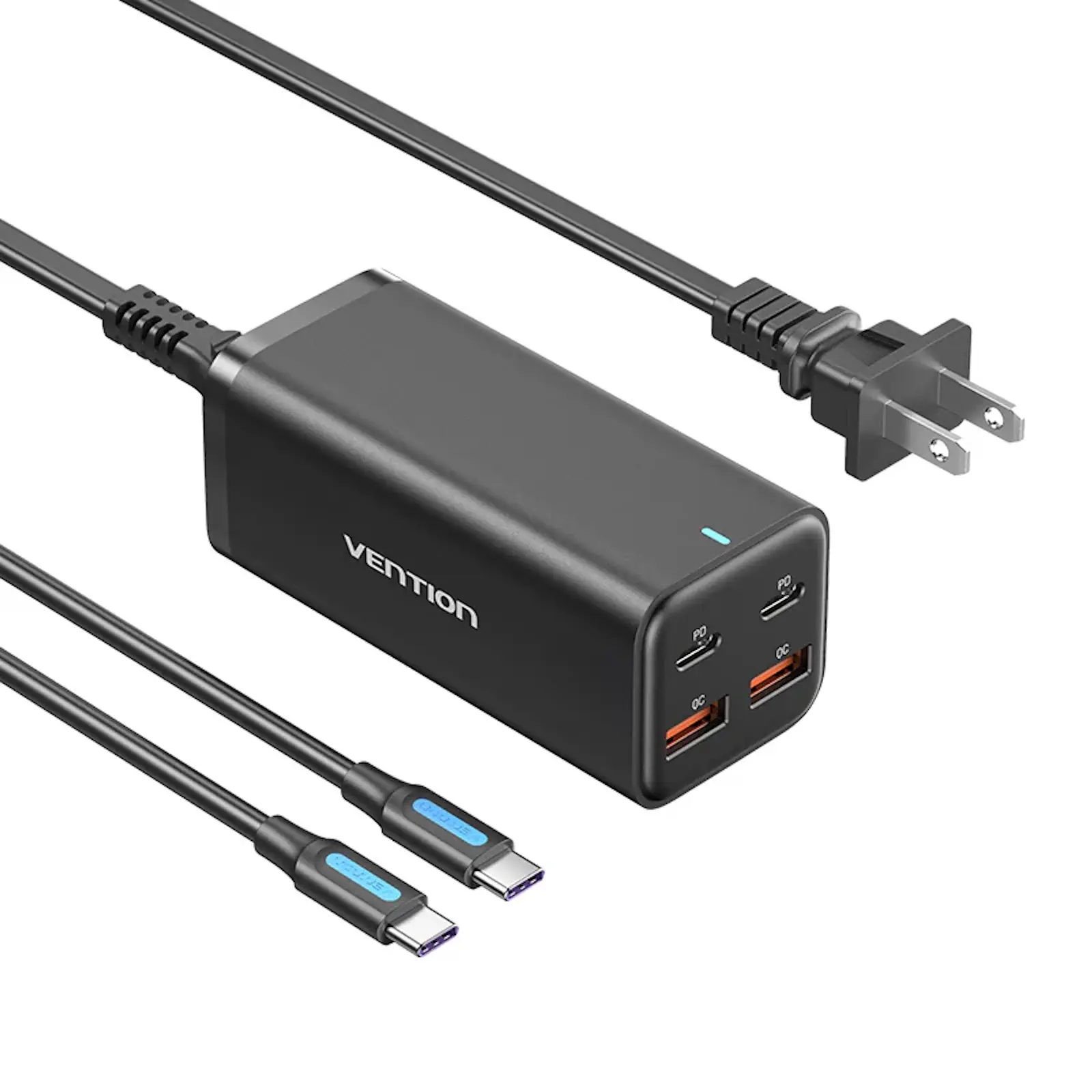 VENTION FBSBG-US 4-Port 100W GaN Desktop Charger - UTECH
