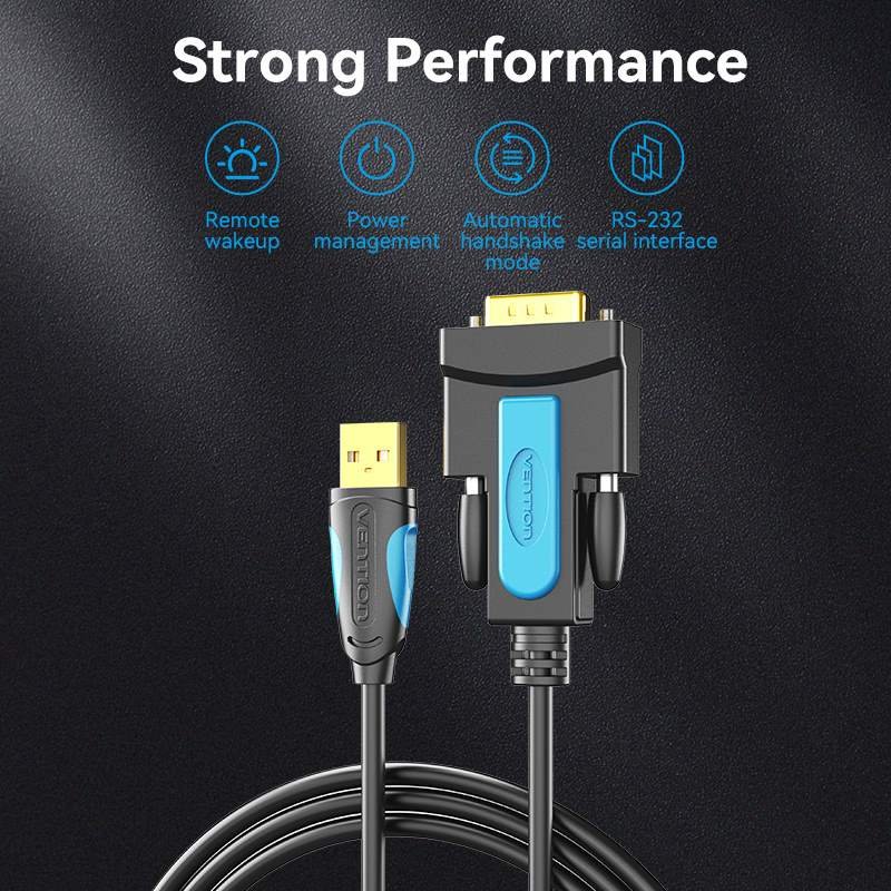VENTION VAS-C02 USB to RS232 DB9 Adapter Cable - UTECH