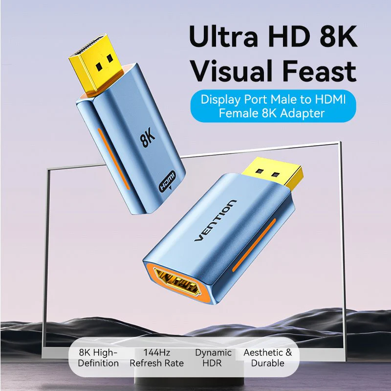 VENTION HFMH0 DisplayPort to HDMI 8K Adapter 4K 144Hz - UTECH