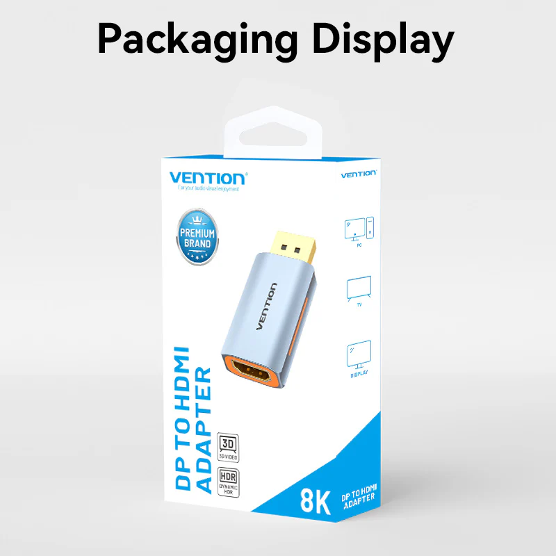 VENTION HFMH0 DisplayPort to HDMI 8K Adapter 4K 144Hz - UTECH