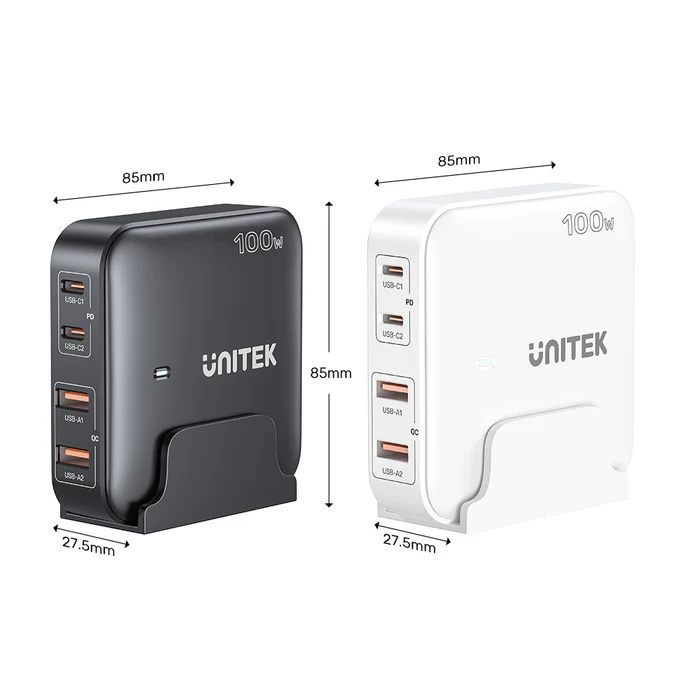 UNITEK P1229ABK01 100W 4-Port GaN Desktop Charger - UTECH