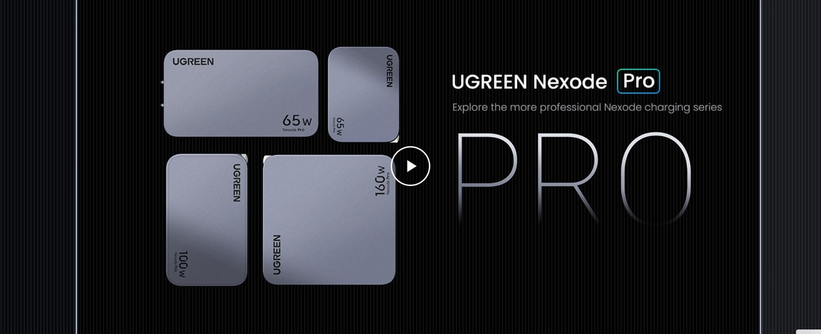 UGREEN 15816 Nexode Pro 65W GaN Charger UGREEN 15816 Nexode Pro 65W GaN 3-Port Charger - UTECH