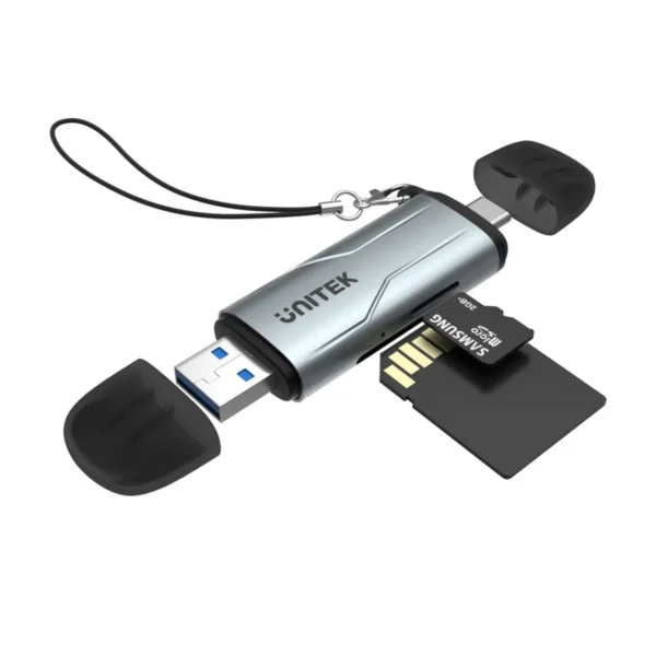 UNITEK R1010A 2-in-1 USB-C & USB-A Card Reader - UTECH