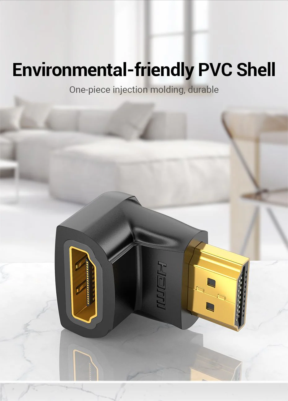 VENTION AIOB0 HDMI 90° Adapter VENTION AIOB0 HDMI 90° Male to Female Adapter 4K - UTECH