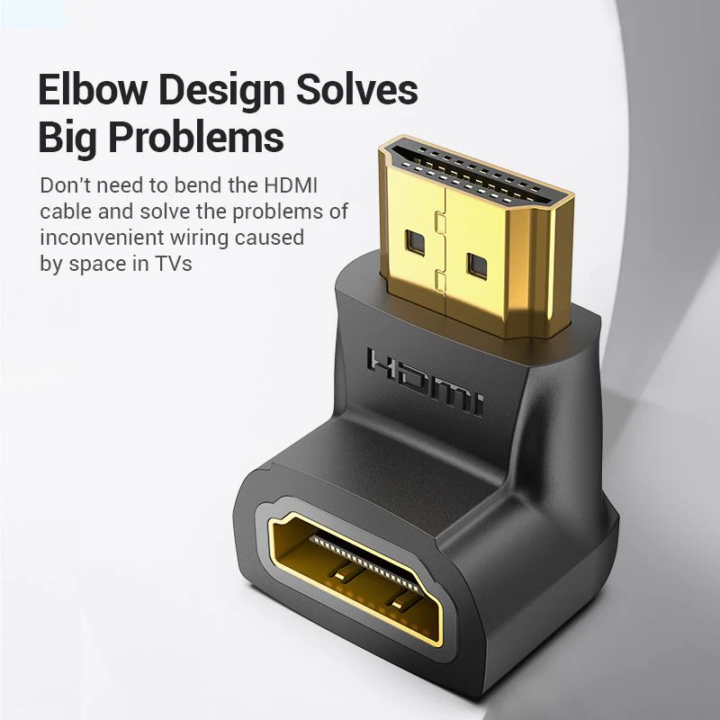VENTION AIOB0 HDMI 90° Male to Female Adapter 4K - UTECH