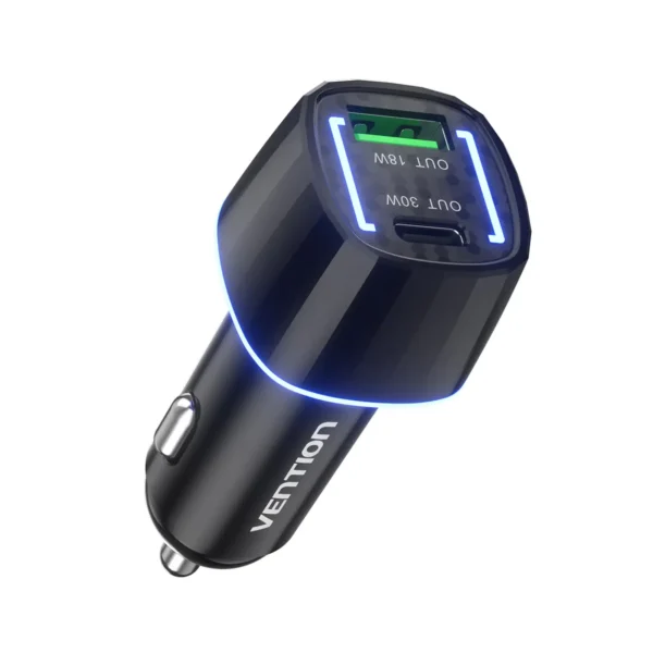 VENTION FFRB0 Car Charger 48W Dual-Port 30W PD - UTECH