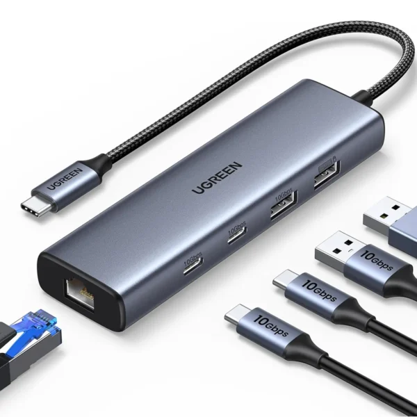 UGREEN 45320 6-in-1 USB C Hub with 10Gbps Ethernet
