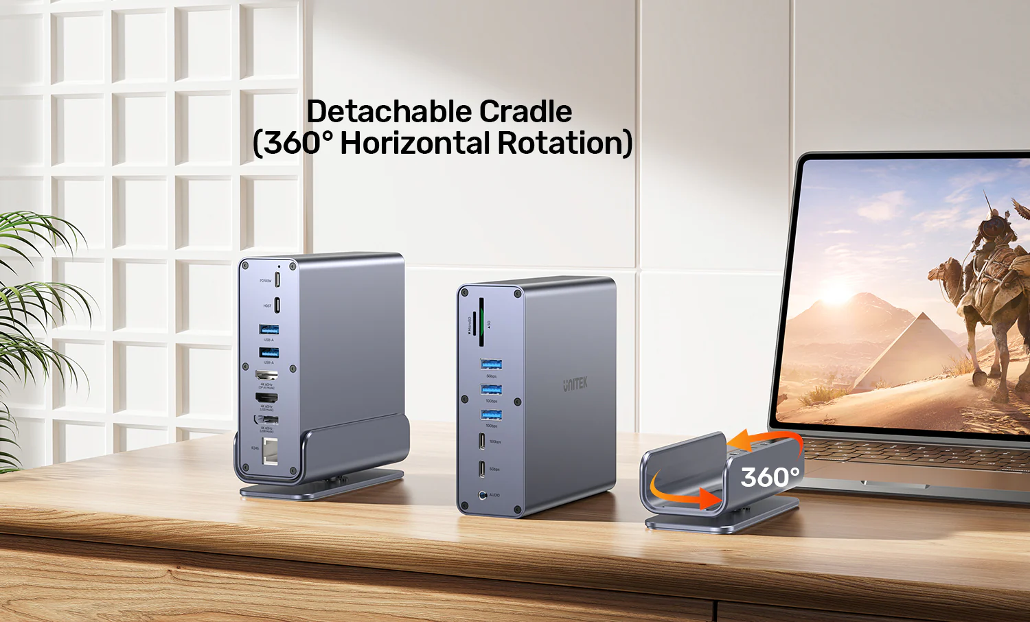 UNITEK DisplayLink Docking Station Price in Pakistan UNITEK D1135AGY01 DisplayLink Triple 4K Docking Station - UTECH
