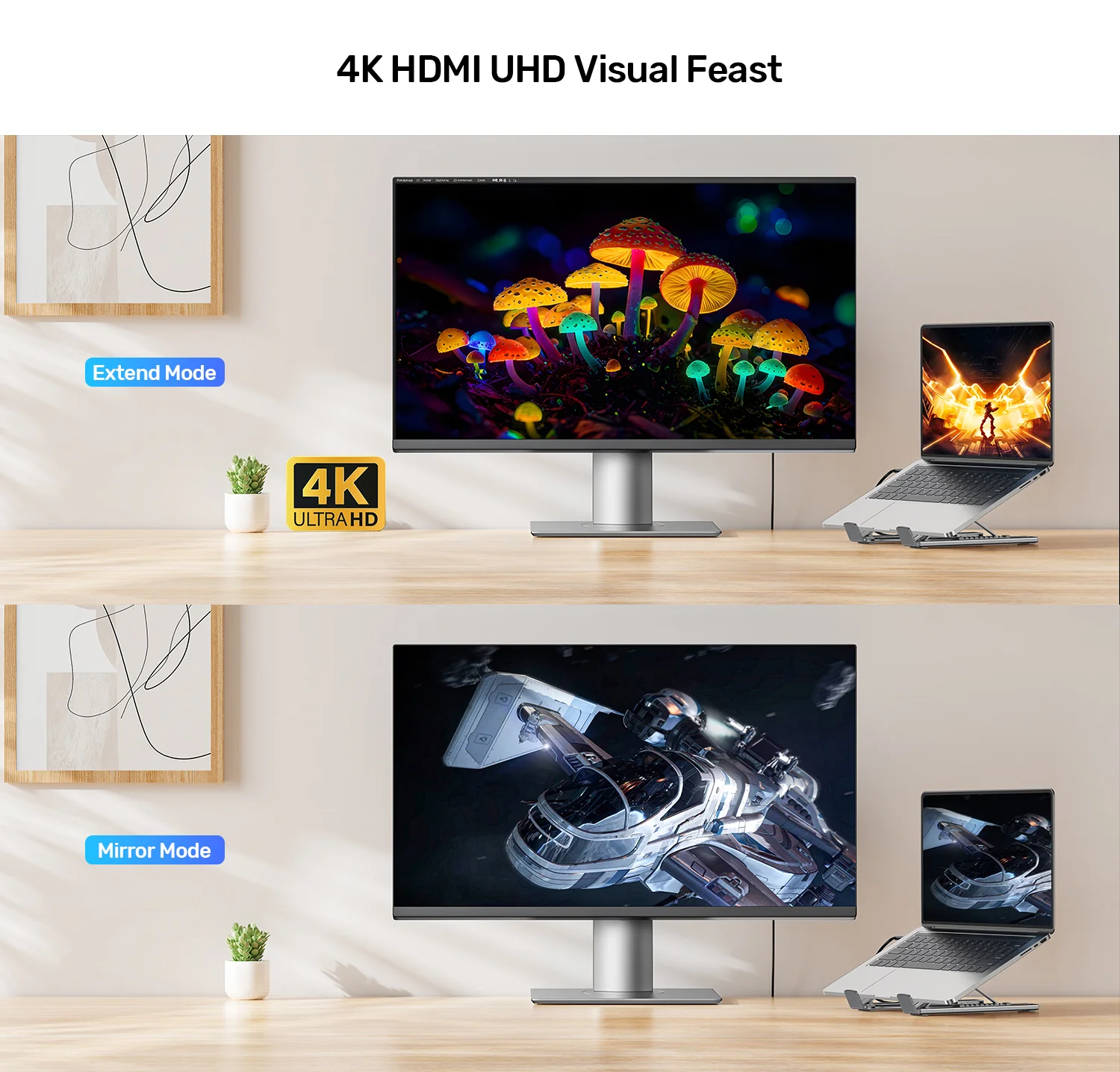 UNITEK Foldable Laptop Stand with Docking Station Price in Pakistan UNITEK D1137AGY01 Foldable Laptop Stand 7-in-1 Dock - UTECH