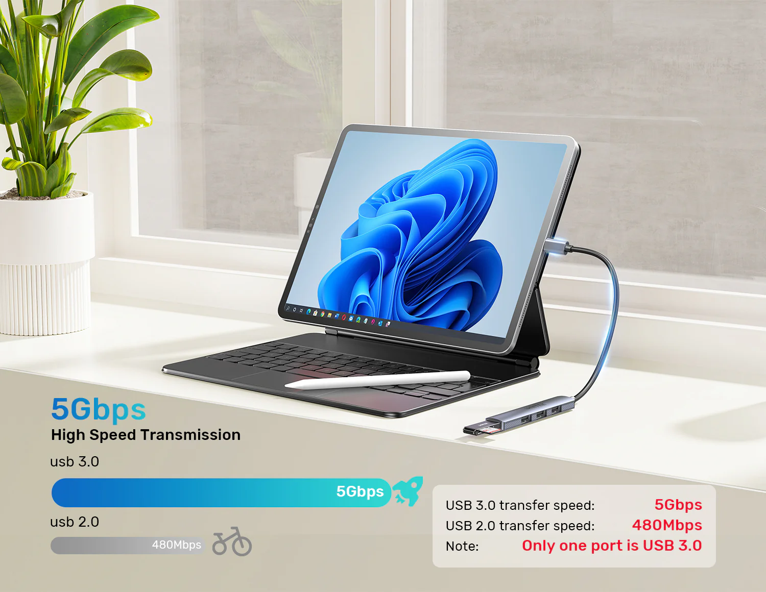 UNITEK H1208B USB-C Hub 4-Port UNITEK H1208B USB-C Hub 4-Port USB-A 5Gbps - UTECH