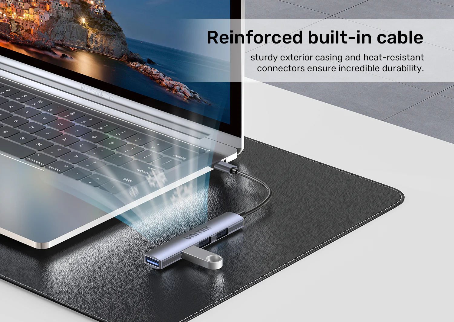 UNITEK H1208B USB-C Hub 4-Port UNITEK H1208B USB-C Hub 4-Port USB-A 5Gbps - UTECH