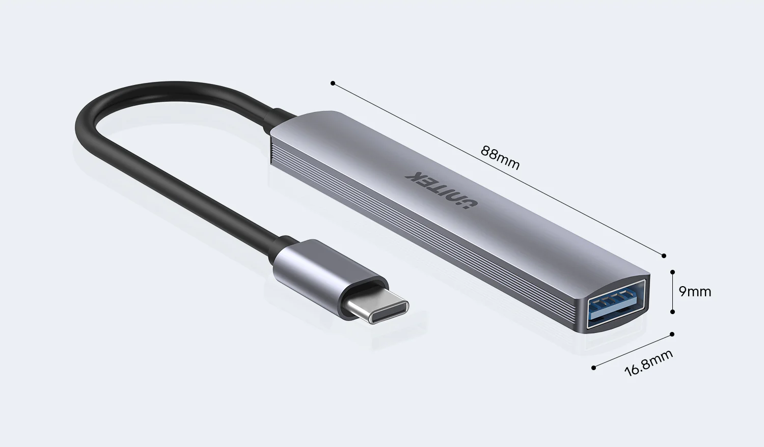 UNITEK H1208B USB-C Hub 4-Port UNITEK H1208B USB-C Hub 4-Port USB-A 5Gbps - UTECH