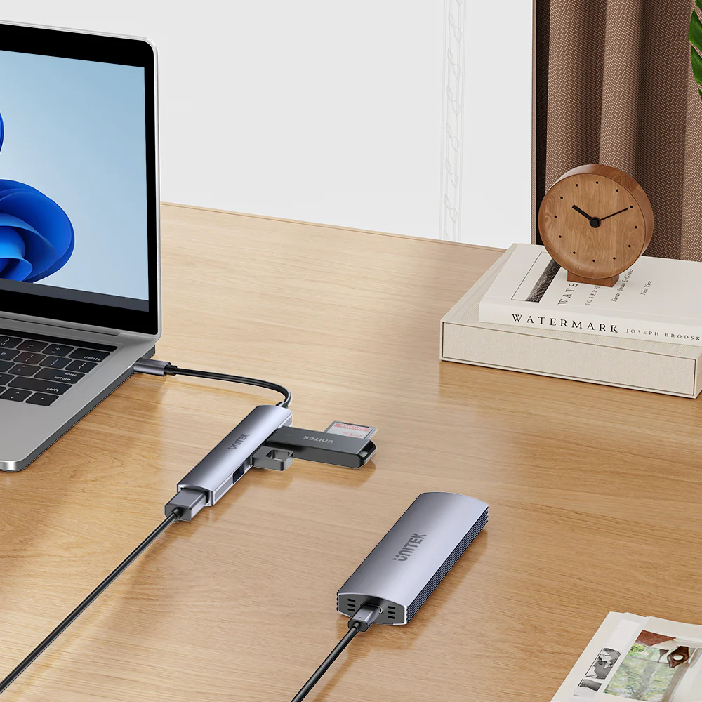 UNITEK H1208B USB-C Hub 4-Port USB-A 5Gbps - UTECH