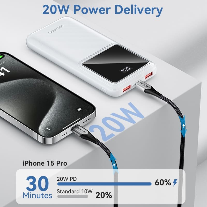 VENTION FHKB0 10000mAh Power Bank 22.5W PD 3.0 - UTECH