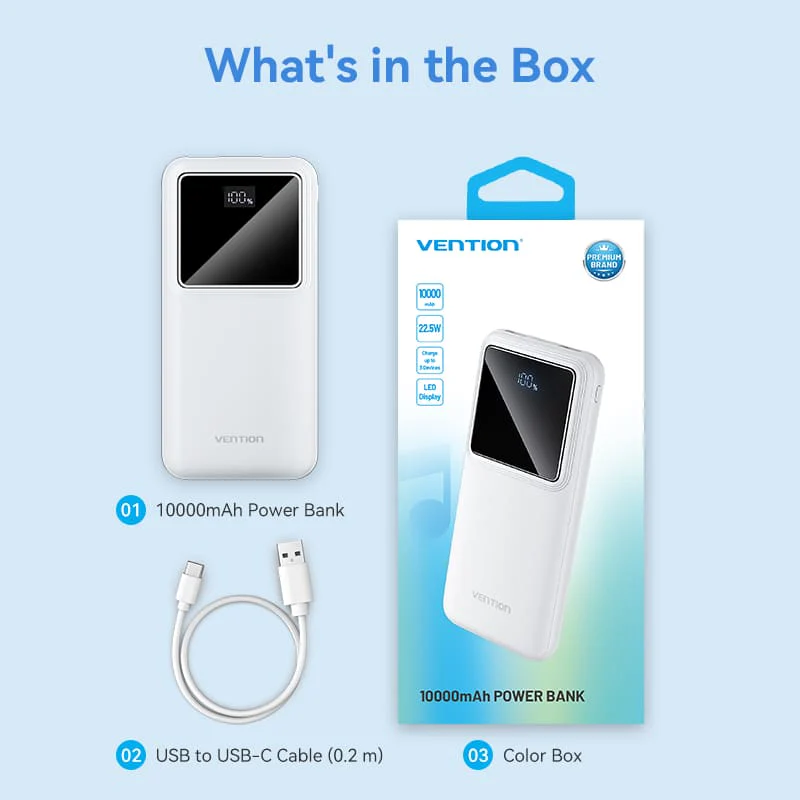 VENTION FHKB0 10000mAh Power Bank 22.5W PD 3.0 - UTECH
