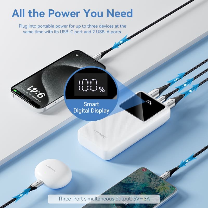VENTION FHLB0 20000mAh Power Bank 22.5W PD 3.0 - UTECH