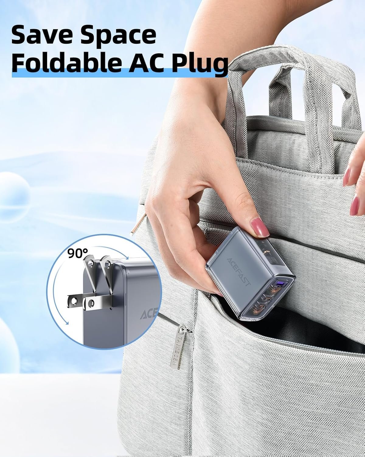 Acefast A47 65W GaN3 3-Port Fast Charger - UTECH